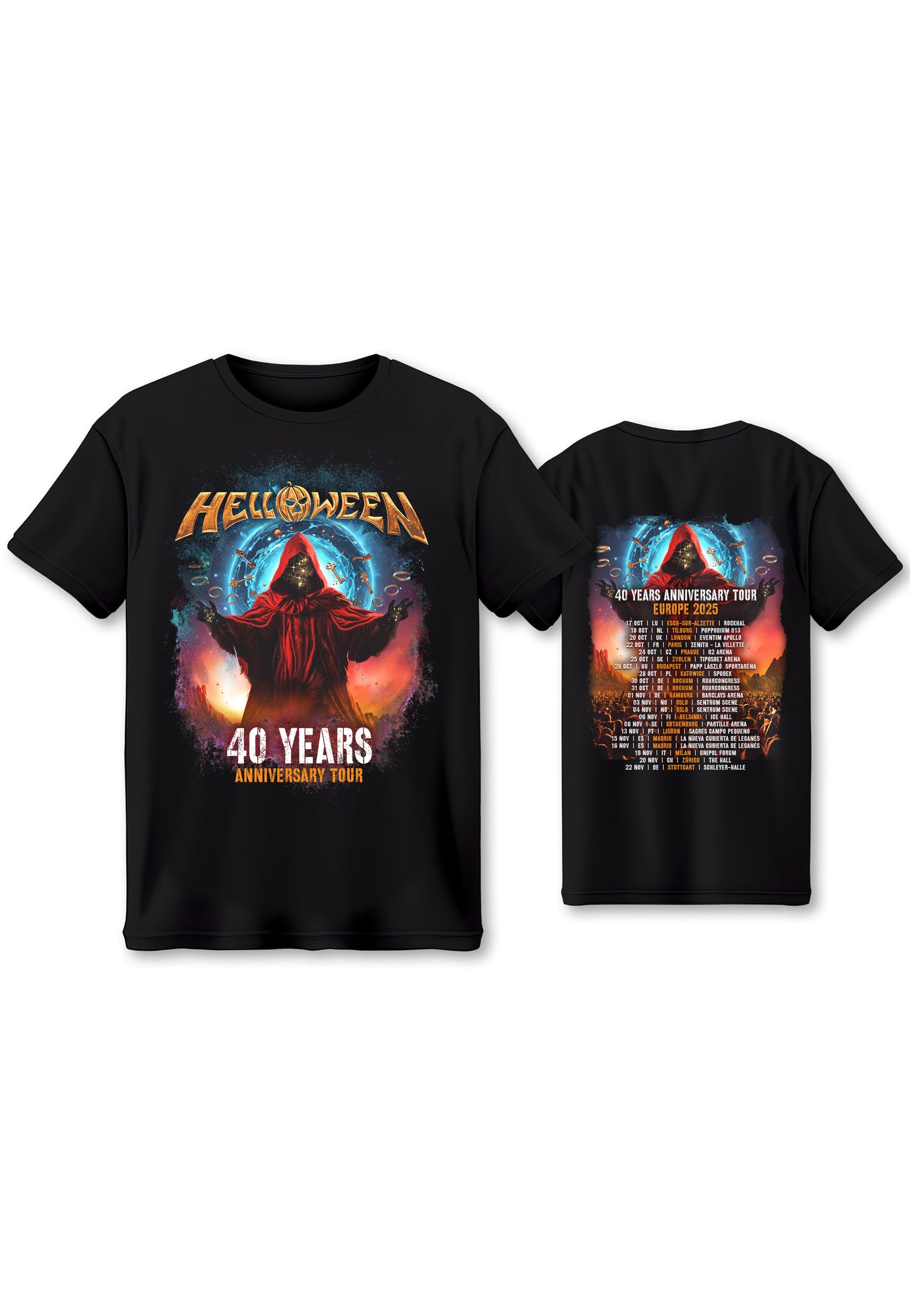 Helloween - 40 Years Sun Tour 2025 Special Pack - T-Shirt
