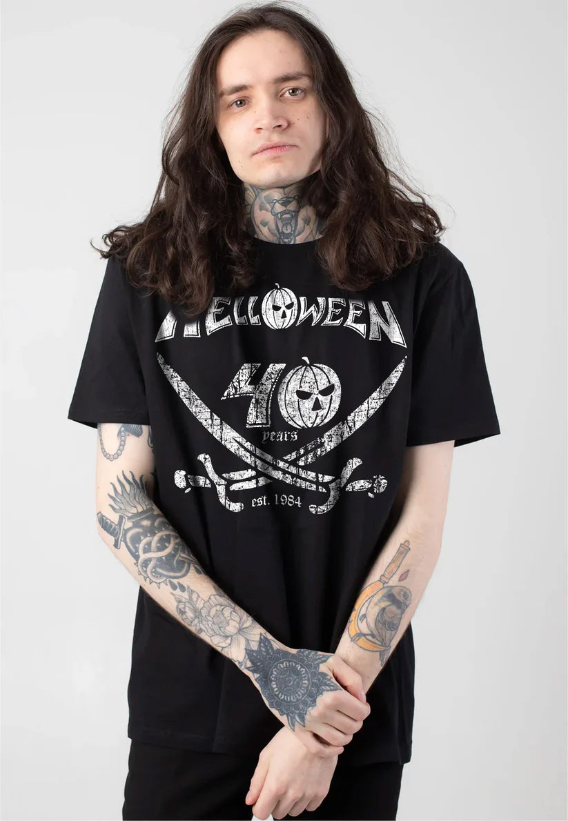 Helloween - Pumpkin Pirate 40 Years - T-Shirt  | Men-Image