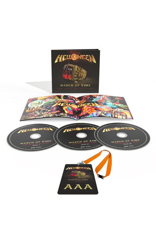 Helloween - March Of Time (The Best Of 40 Years) - 3 Digi CD + Lanyard