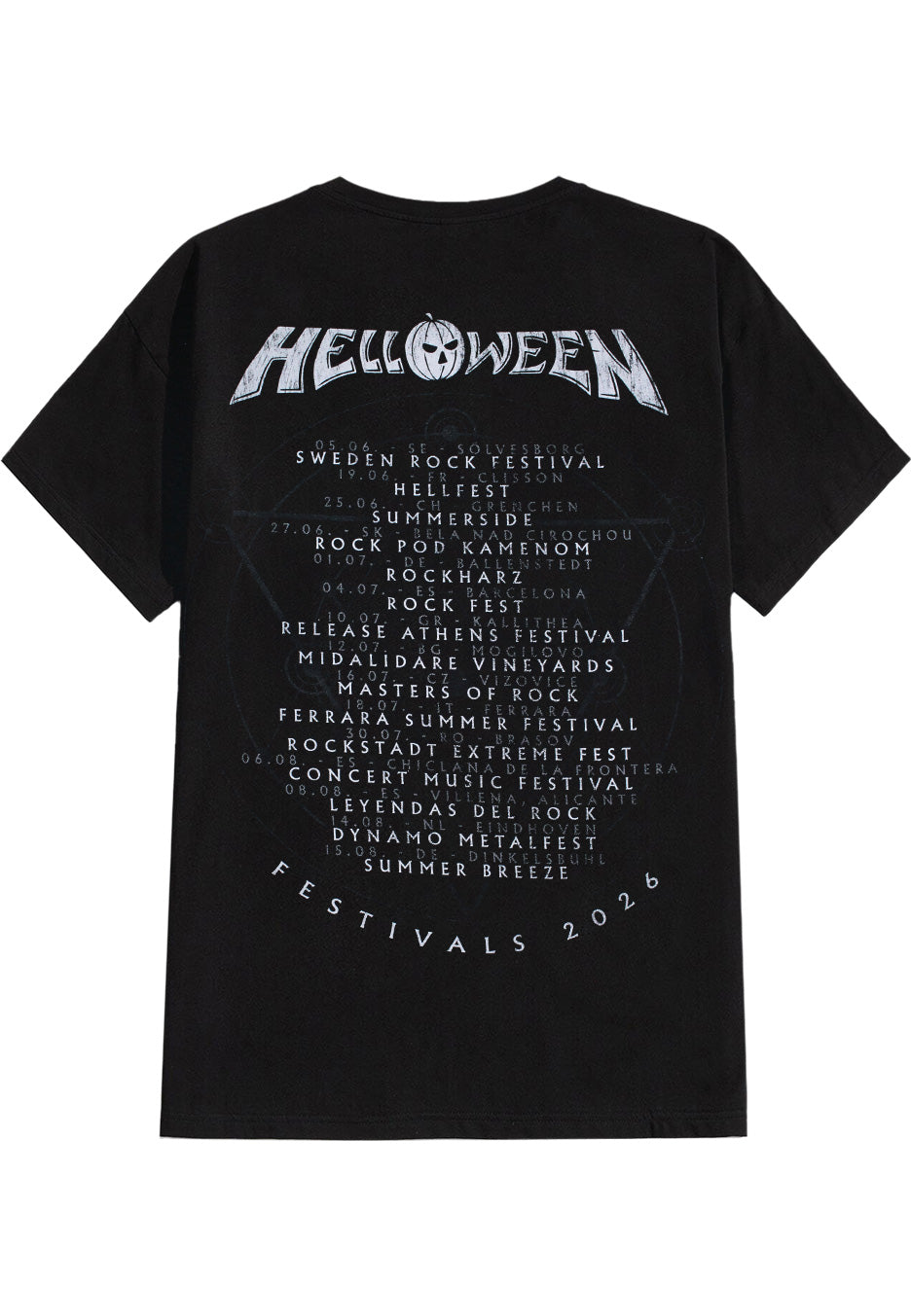 Helloween Classic Logo Festivals 2026 T-Shirt