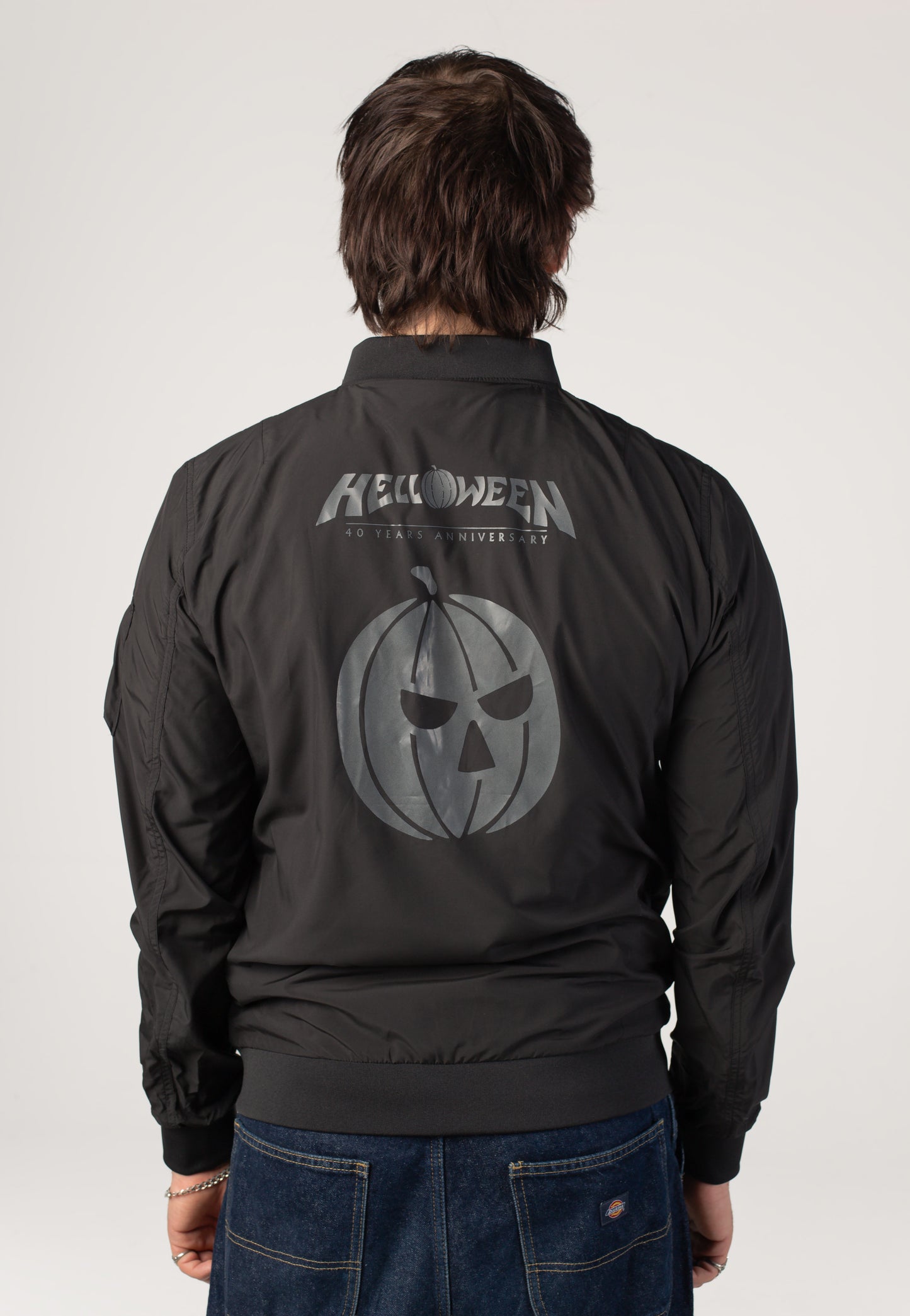 Helloween - Classic Pumpkin Logo Bomber - Jacket | Men-Image