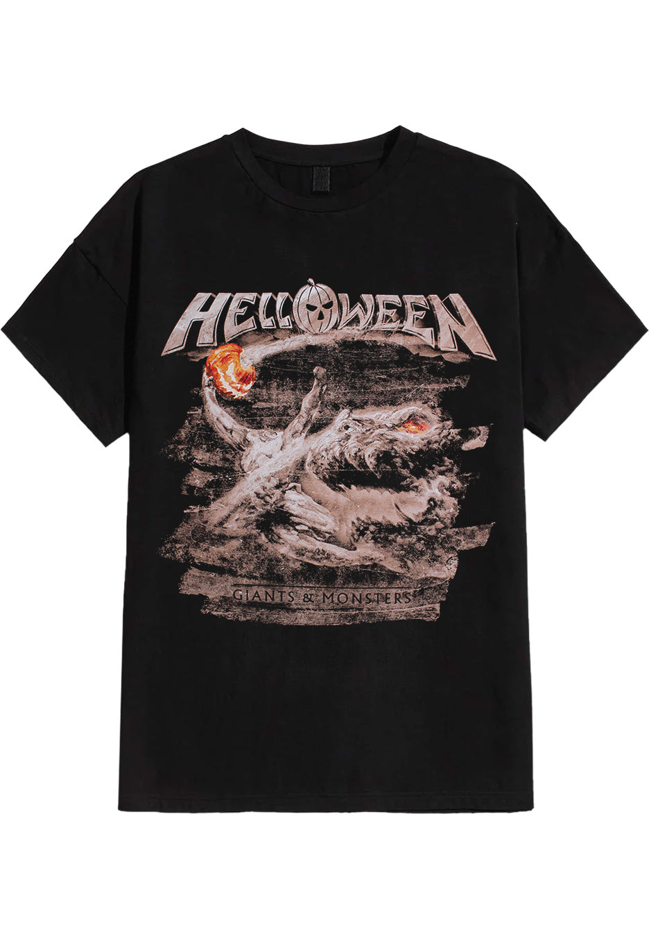 Helloween Vintage Orange Pumpkin Esch T-Shirt